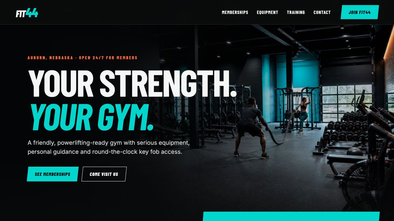 FIT44 Gym website