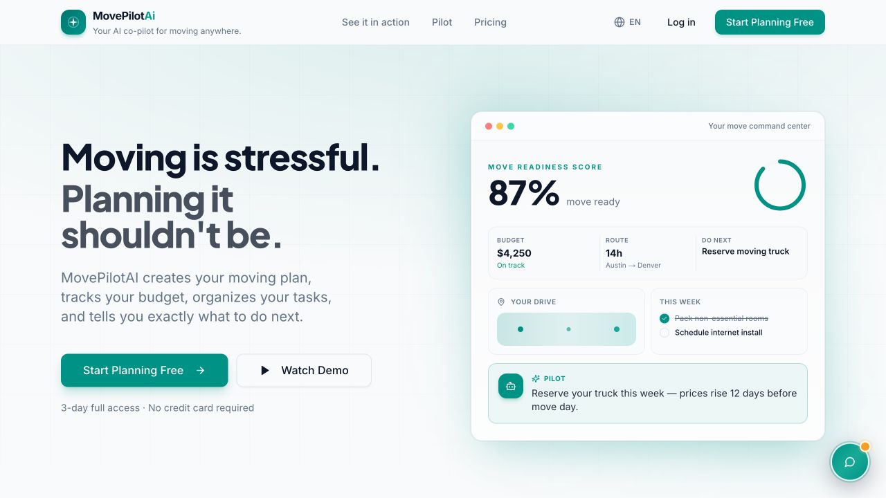 MovePilot AI product