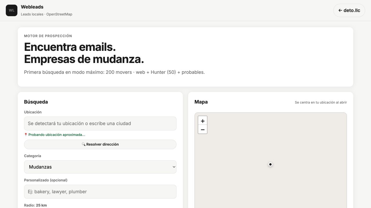 Webleads application
